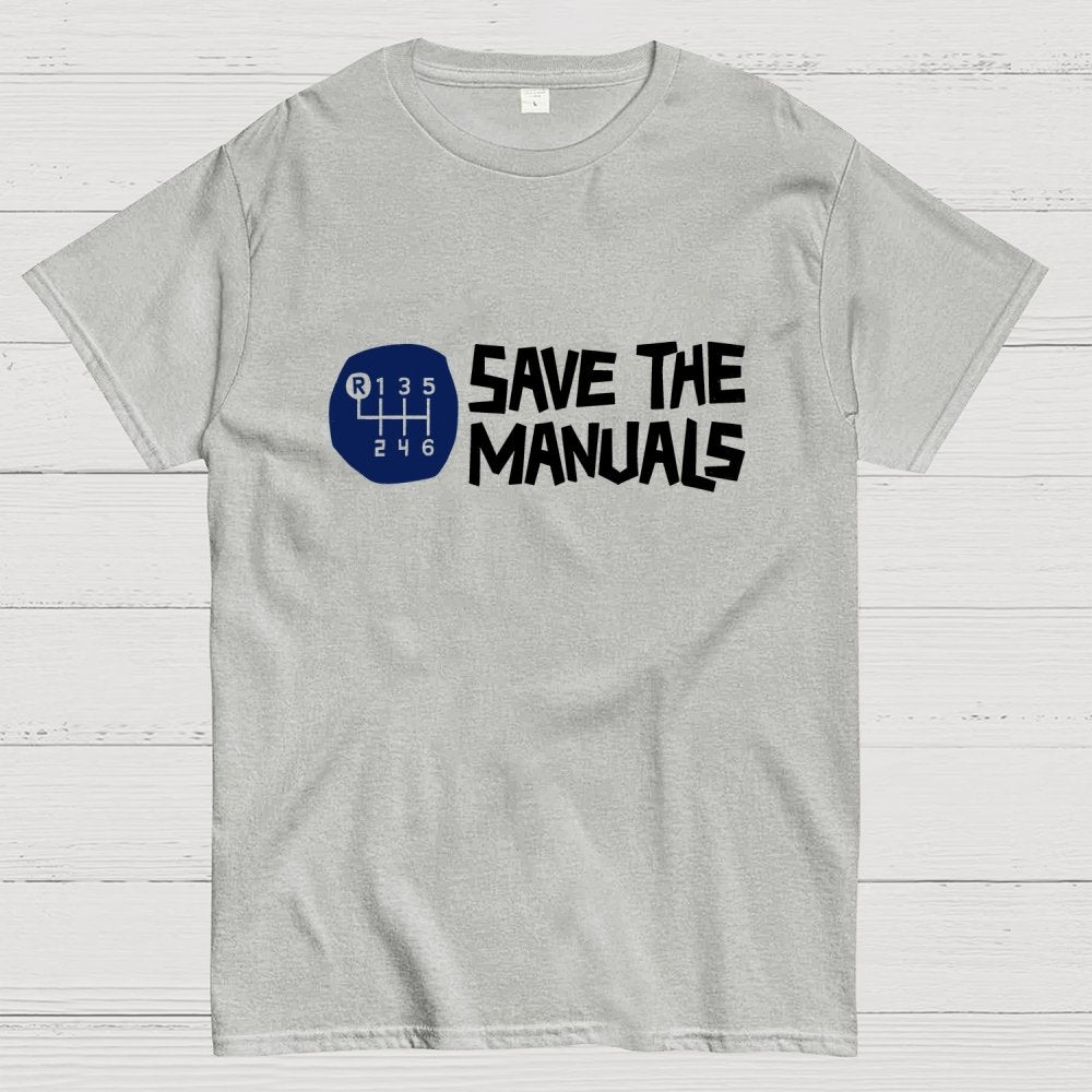 Save The Manuals Art Print Geek T-Shirt
