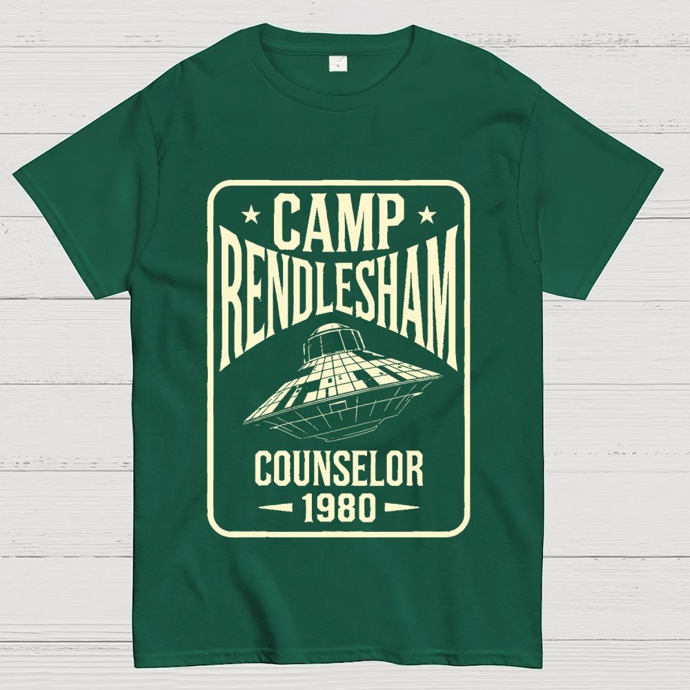 Camp Rendlesham Counselor 1980 UFO Unisex Geek T-Shirt