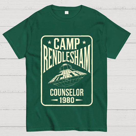 Camp Rendlesham Counselor 1980 UFO Unisex Geek T-Shirt
