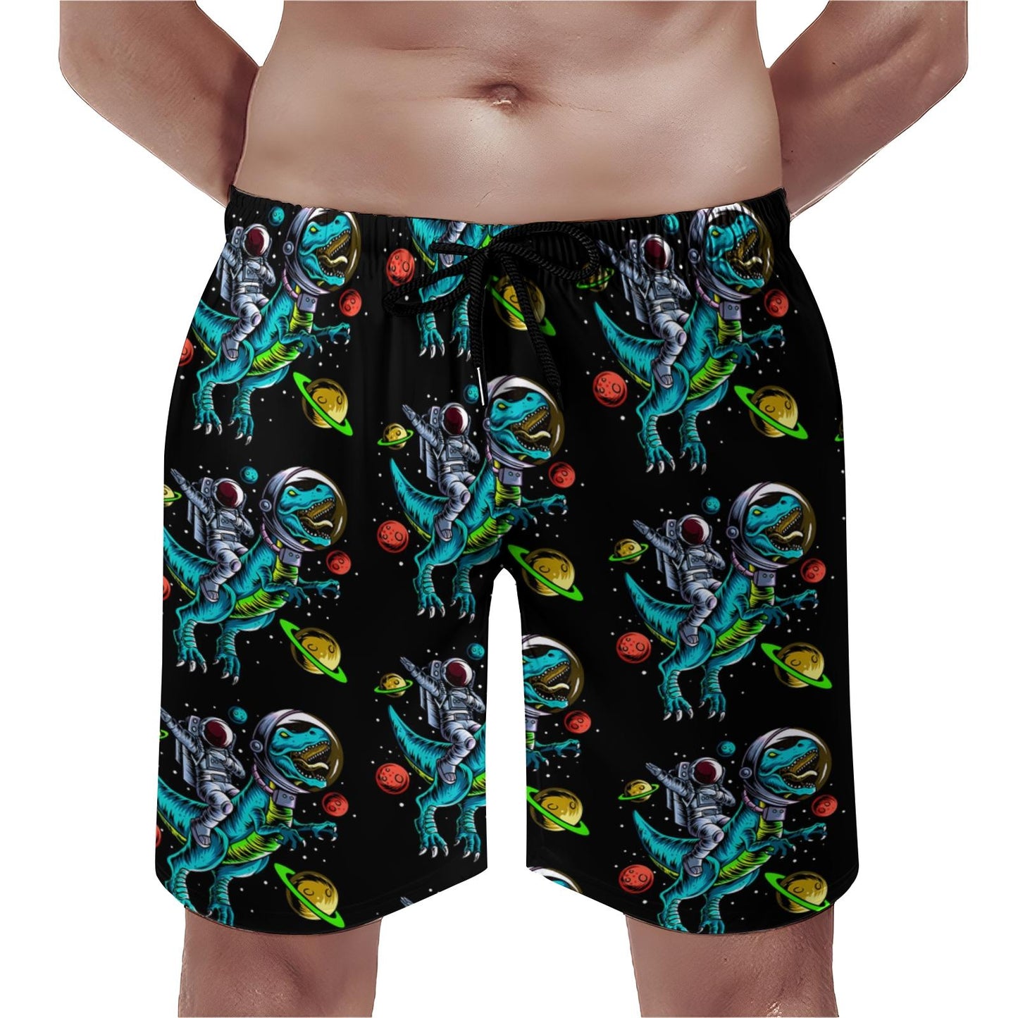 Funny Dinosaur Astronaut Geek Shorts