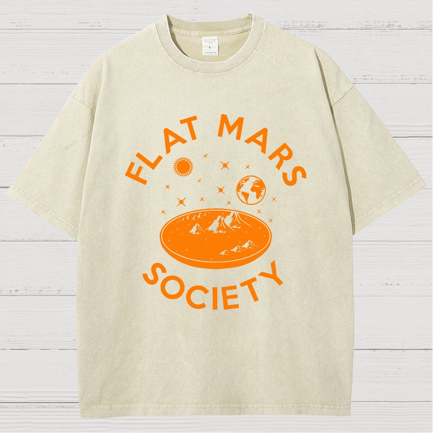 Flat Mars Vintage Distressed T-shirt