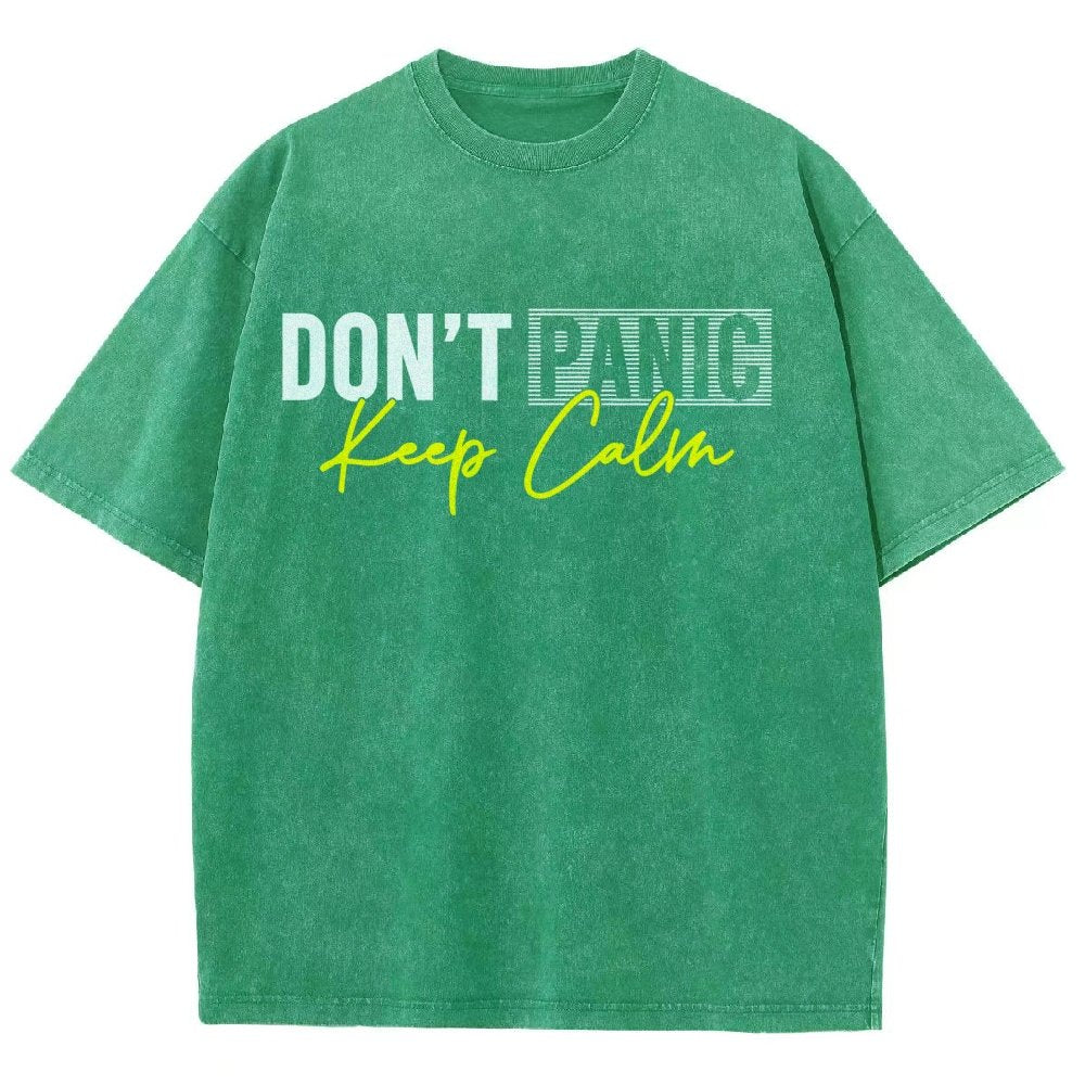 Don't panic keep calm Vintage Distressed T-shirt