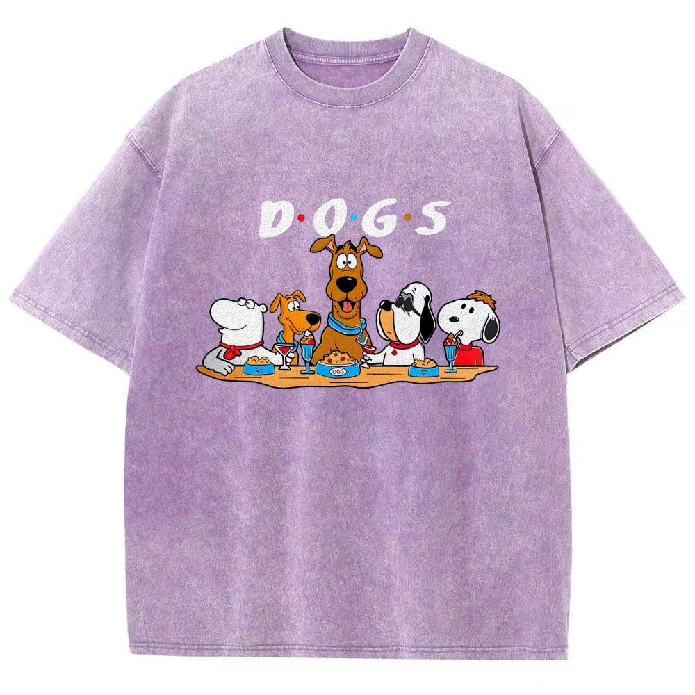 Dog Vintage Distressed T-shirt