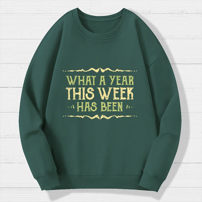 What A Year Geek Cotton Sweatshirt