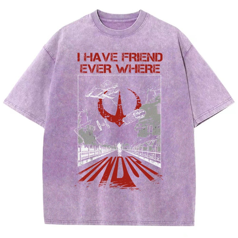 I Have Friends Every where Vintage Distressed T-shirt