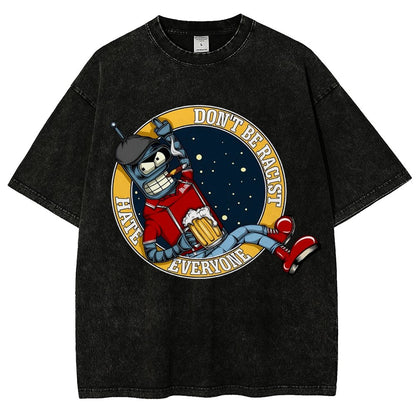 Don't Discriminate Against Race Vintage Distressed T-shirt