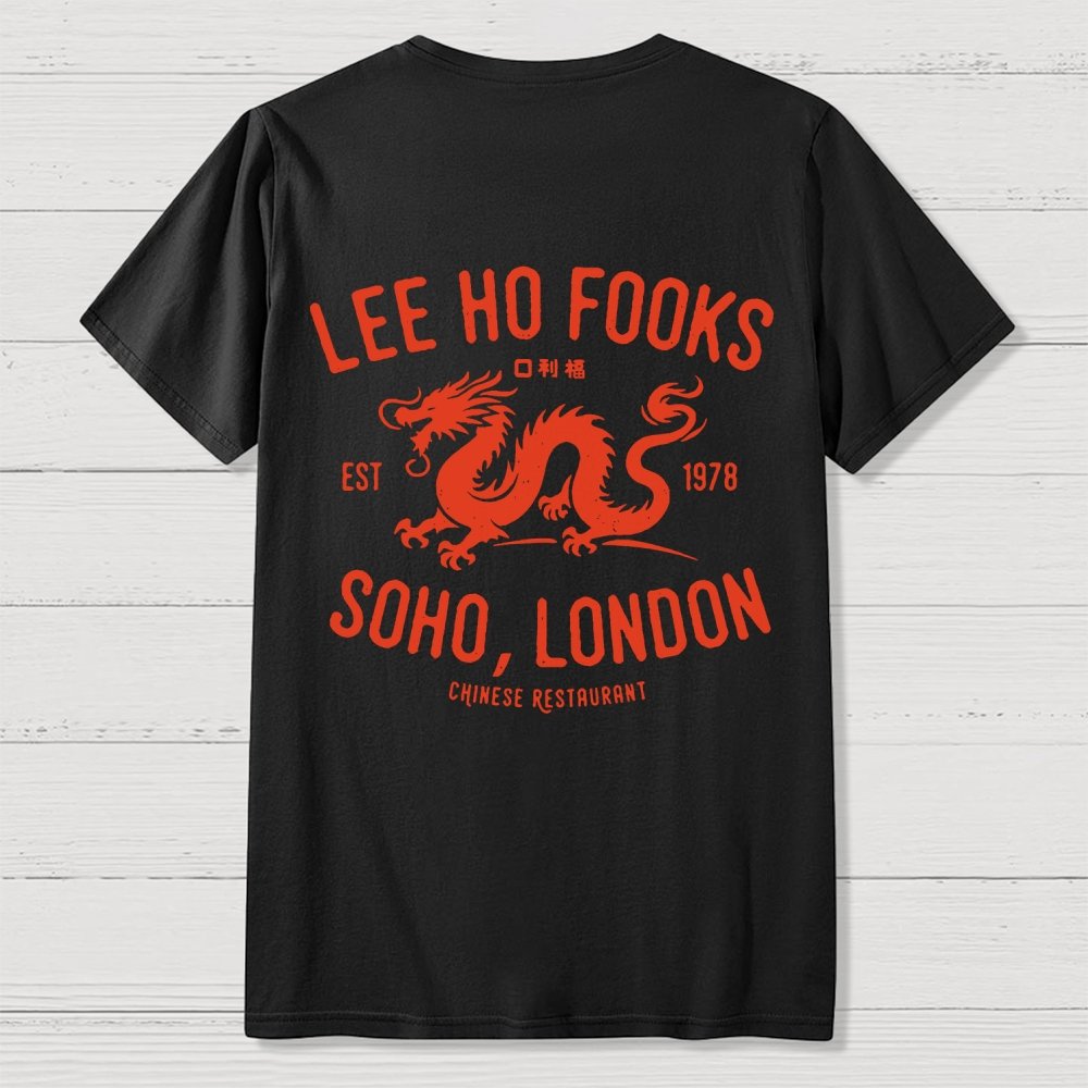 Lee Ho Fooks Vintage Resto Back Printing Geek T-Shirt