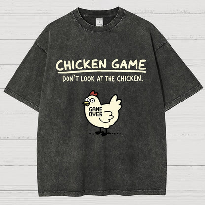 Chicken Game Vintage Distressed T-shirt