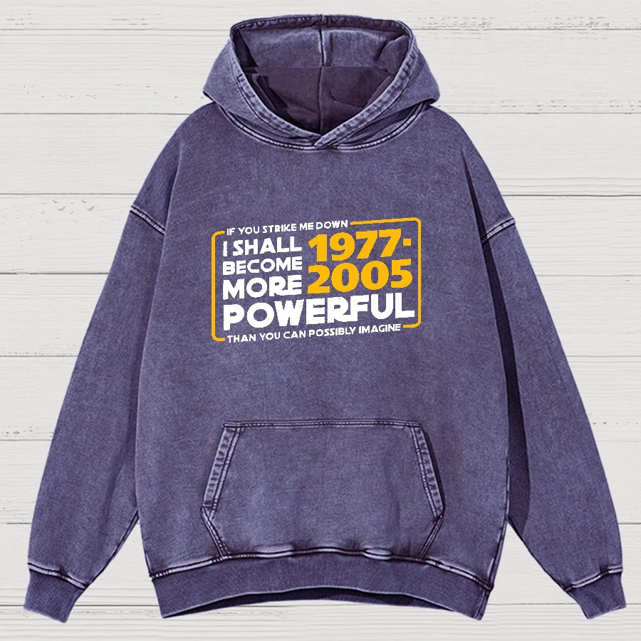 I Shall Become More Powerful Vintage Distressed Hoodie