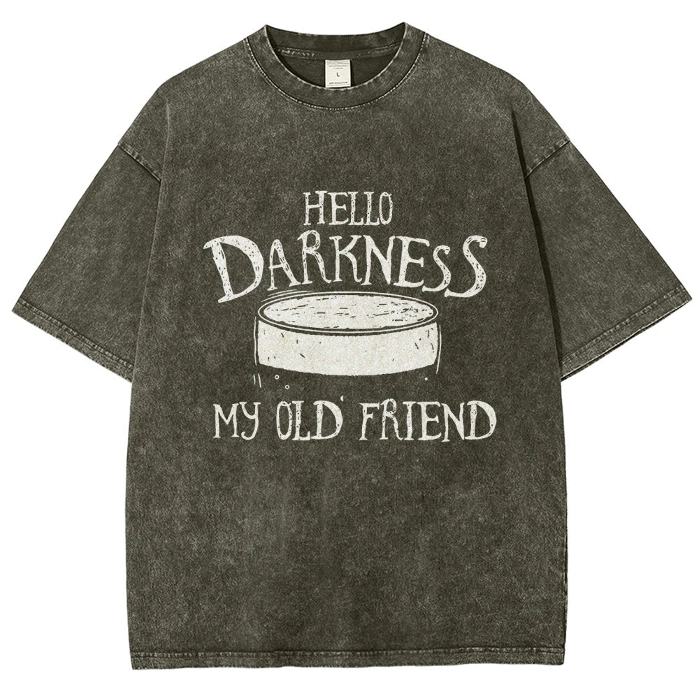 Hello Darkness Brew Vintage Distressed T-shirt
