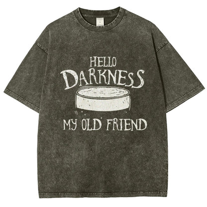 Hello Darkness Brew Vintage Distressed T-shirt