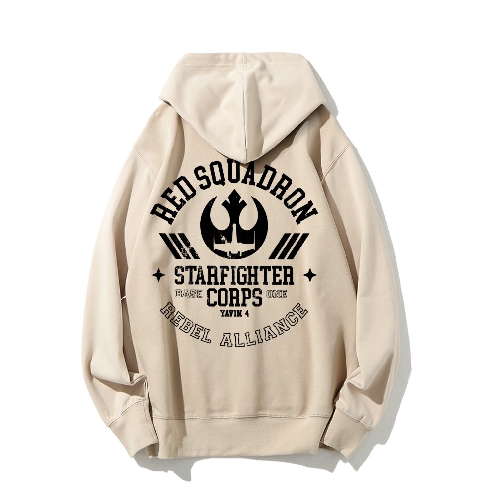 Red Team Base One Printed Back Unisex Cotton Hoodie