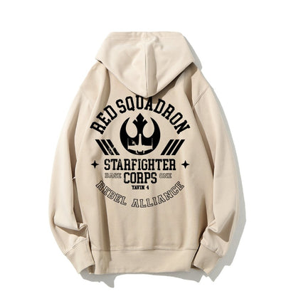 Red Team Base One Printed Back Unisex Cotton Hoodie