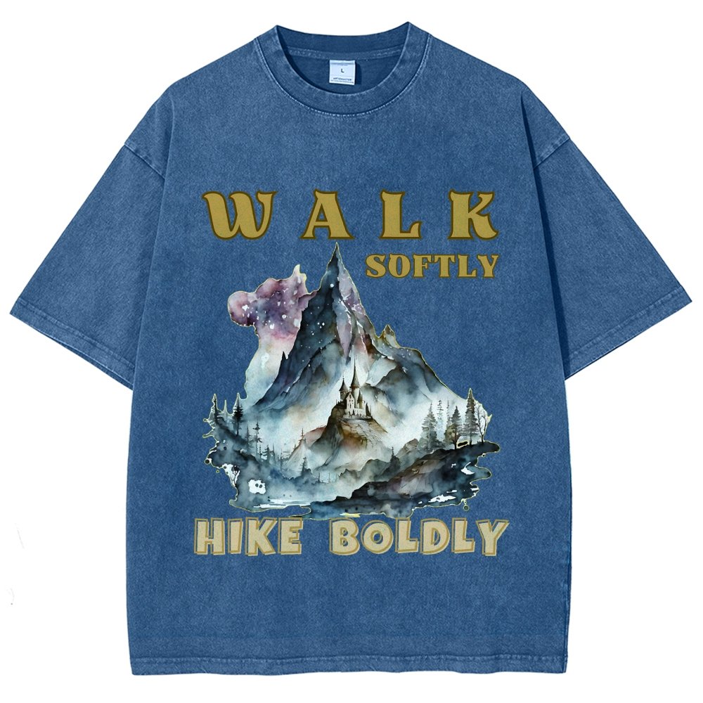 Walk Softly, Hike Boldly. More You Hike Vintage Distressed T-shirt