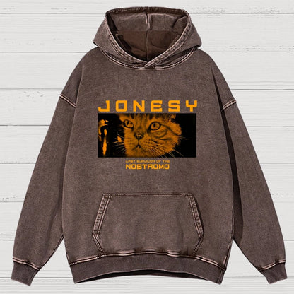 Jonesy Nostrocat Space Survivor Vintage Distressed Hoodie