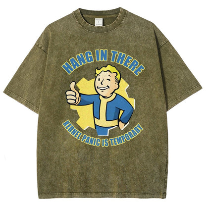 Hang in there - Kernel Panic is temporary Vintage Distressed T-shirt