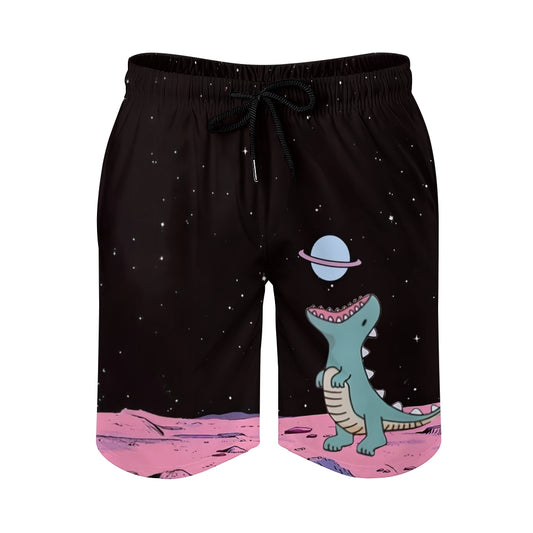 Dinosaurs Eat The Moon Geek Shorts