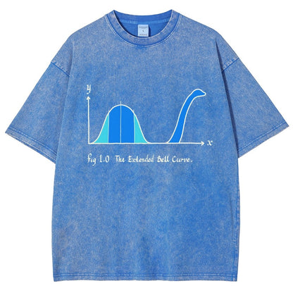 The Extended Bell Curve Vintage Distressed T-shirt
