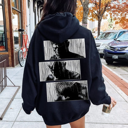Tears In Rain Printed Back Unisex Cotton Hoodie