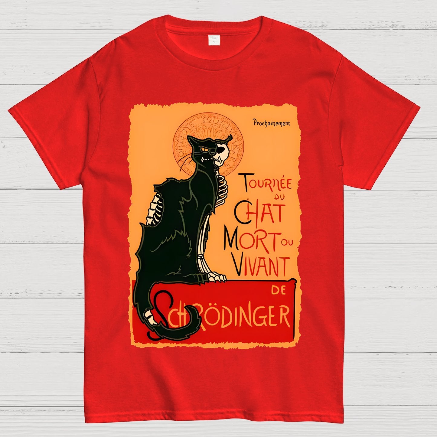 Le chat noir de Schrödinger Geek T-Shirt