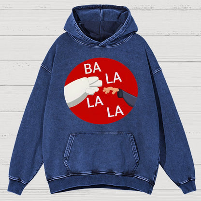 Ba La La La Funny Vintage Distressed Hoodie