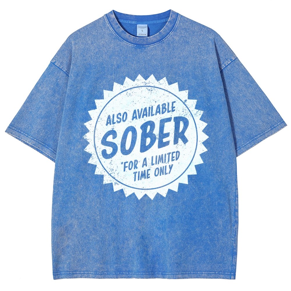Also Available Sober Vintage Distressed T-shirt
