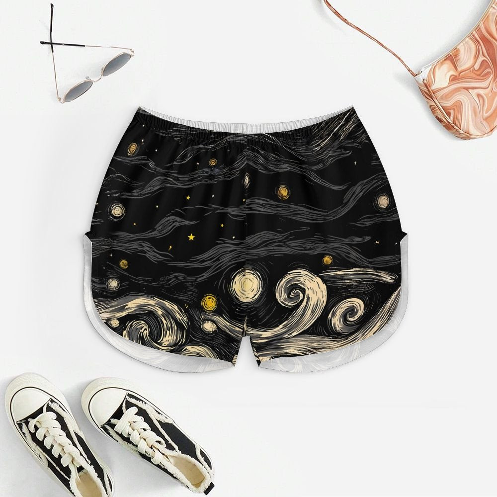 Starry Sky And Night Women's Geek Suspender Cami Set