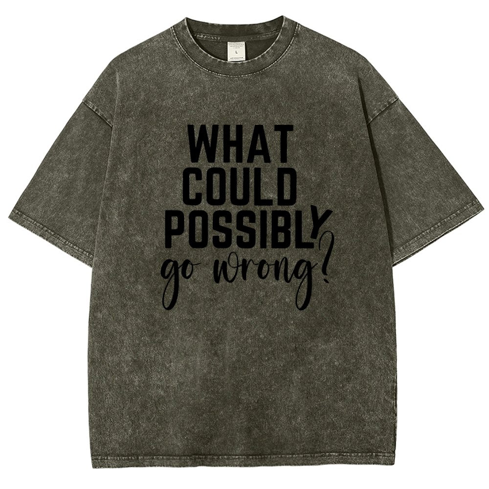 What Could Possibly Go Wrong Vintage Distressed T-shirt
