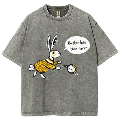 Better Late Than Never Vintage Distressed T-shirt