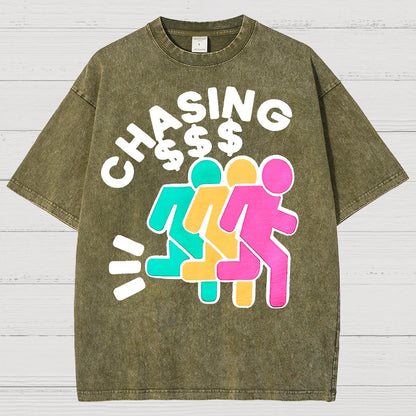 Chasing Money Sarcasm Vintage Distressed T-shirt