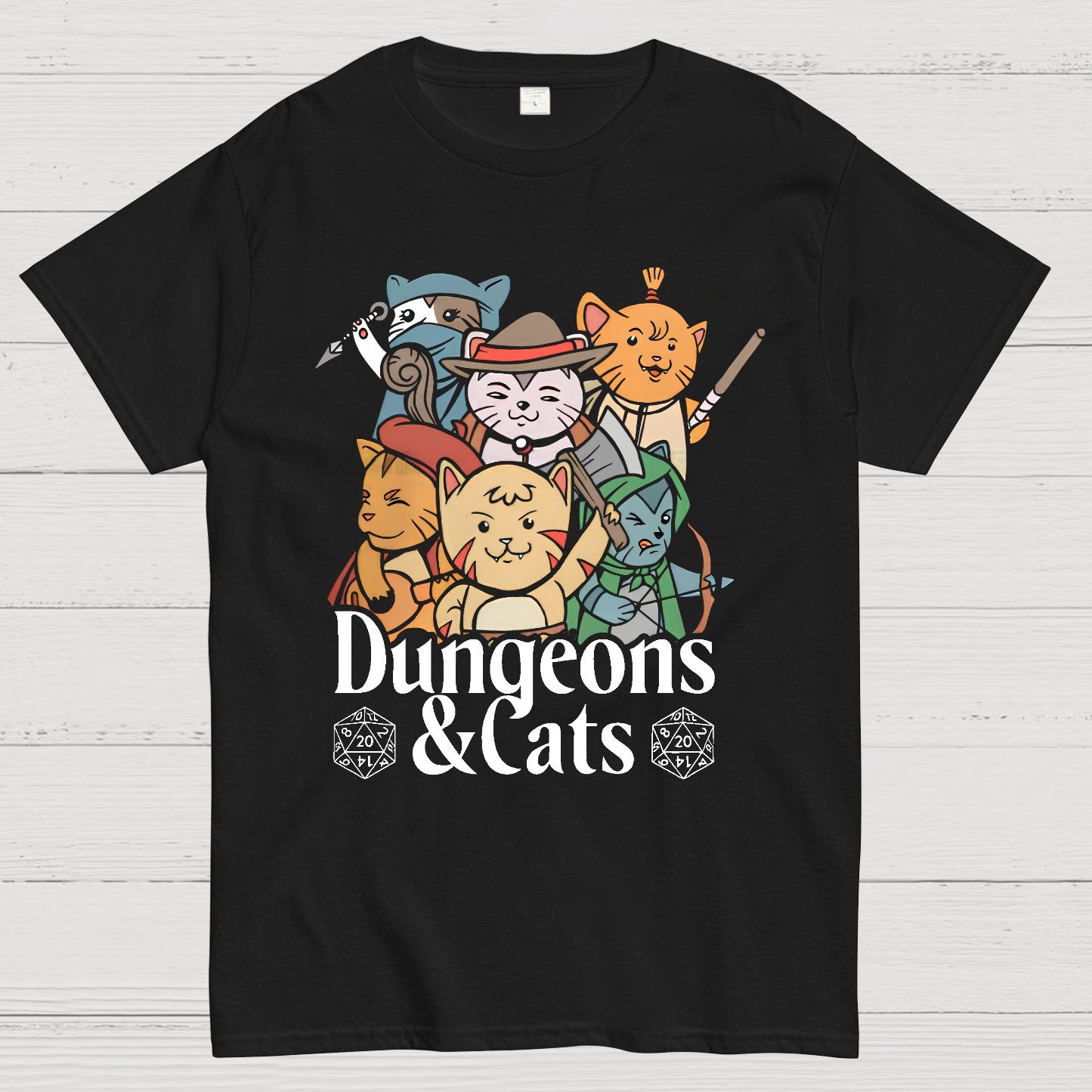 Dungeons and Cats Geeky T-Shirt
