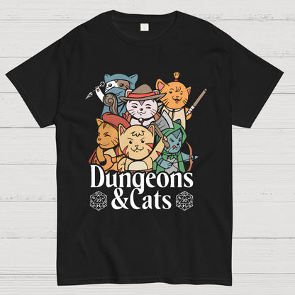 Dungeons and Cats Geeky T-Shirt