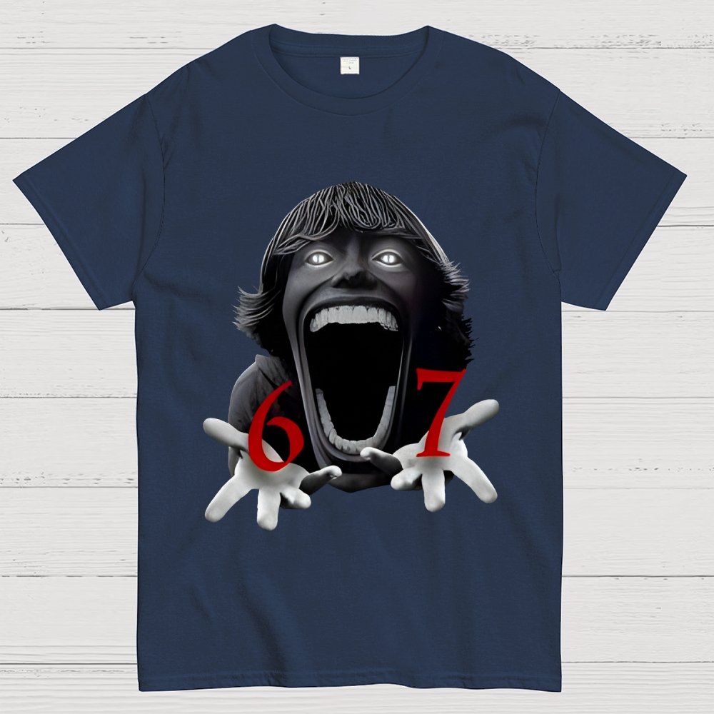 Funny Six Seven Meme Viral Quote  Geek T-Shirt