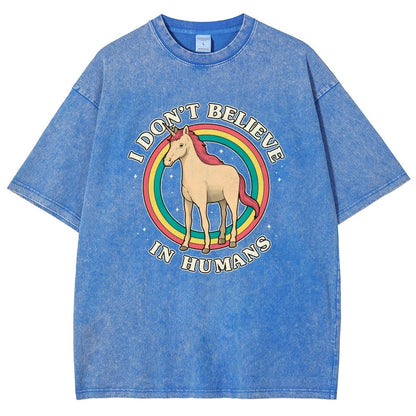 I Don't Believe In Humanity. Vintage Distressed T-shirt
