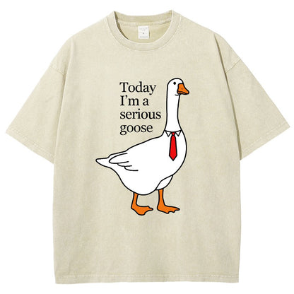 Today I'm A Serious Goose Vintage Distressed T-shirt