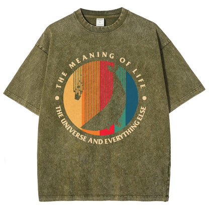 The Meaning Of Life - The Universe And Everything Else Vintage Distressed T-shirt