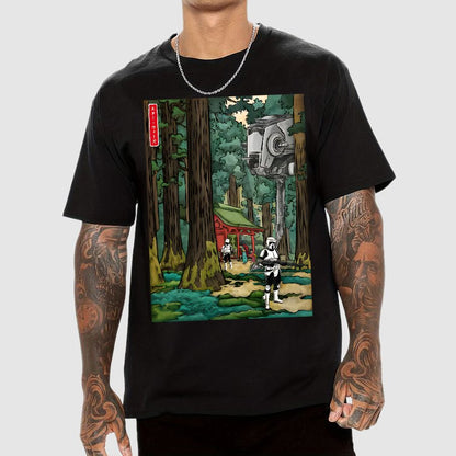 Mystic Cosmos in japanese forest Geek T-Shirt