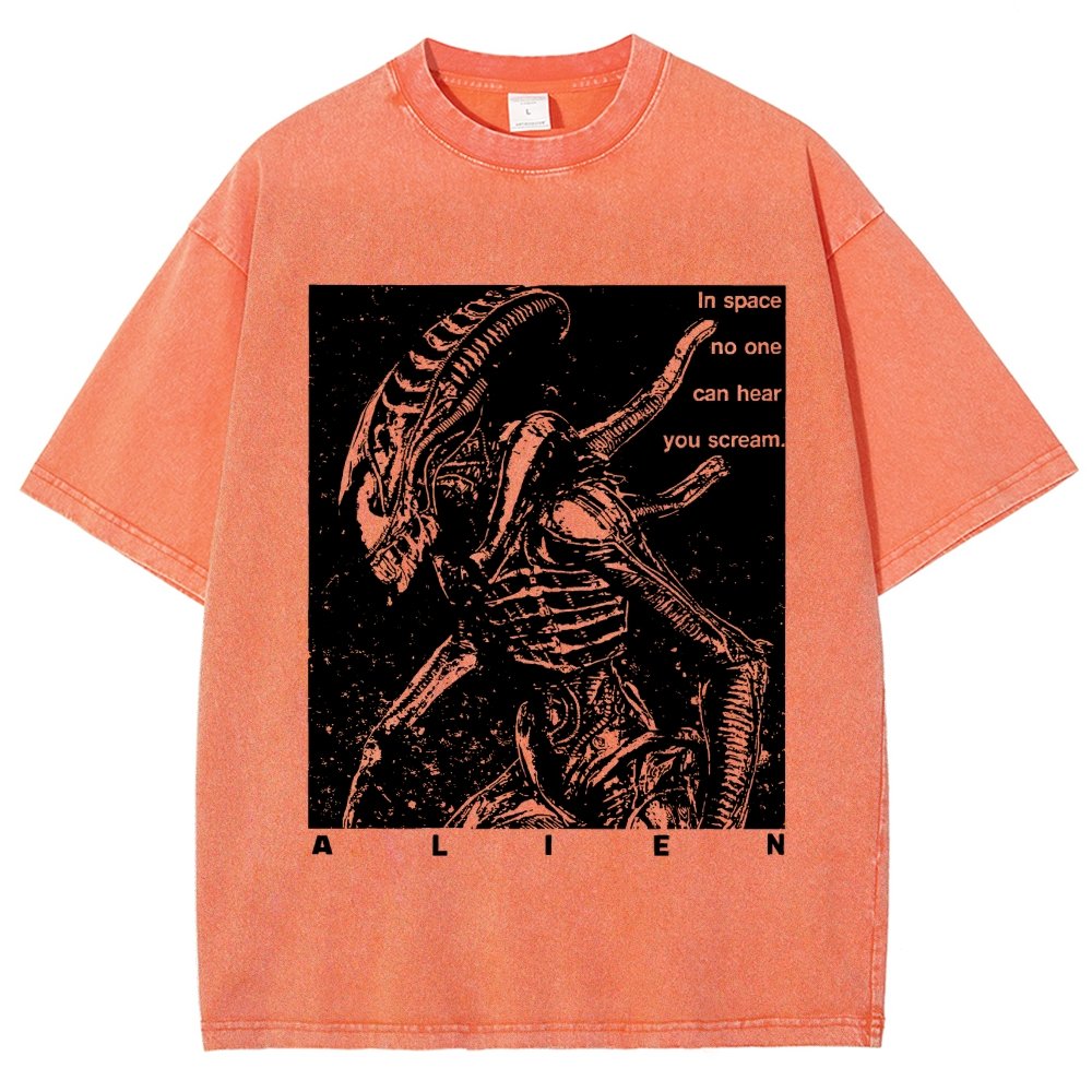 No One Can Hear You Scream Vintage Distressed T-shirt