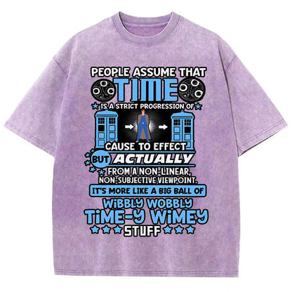 Wibbly Wobbly Timey Wimey Stuff  Vintage Distressed T-shirt