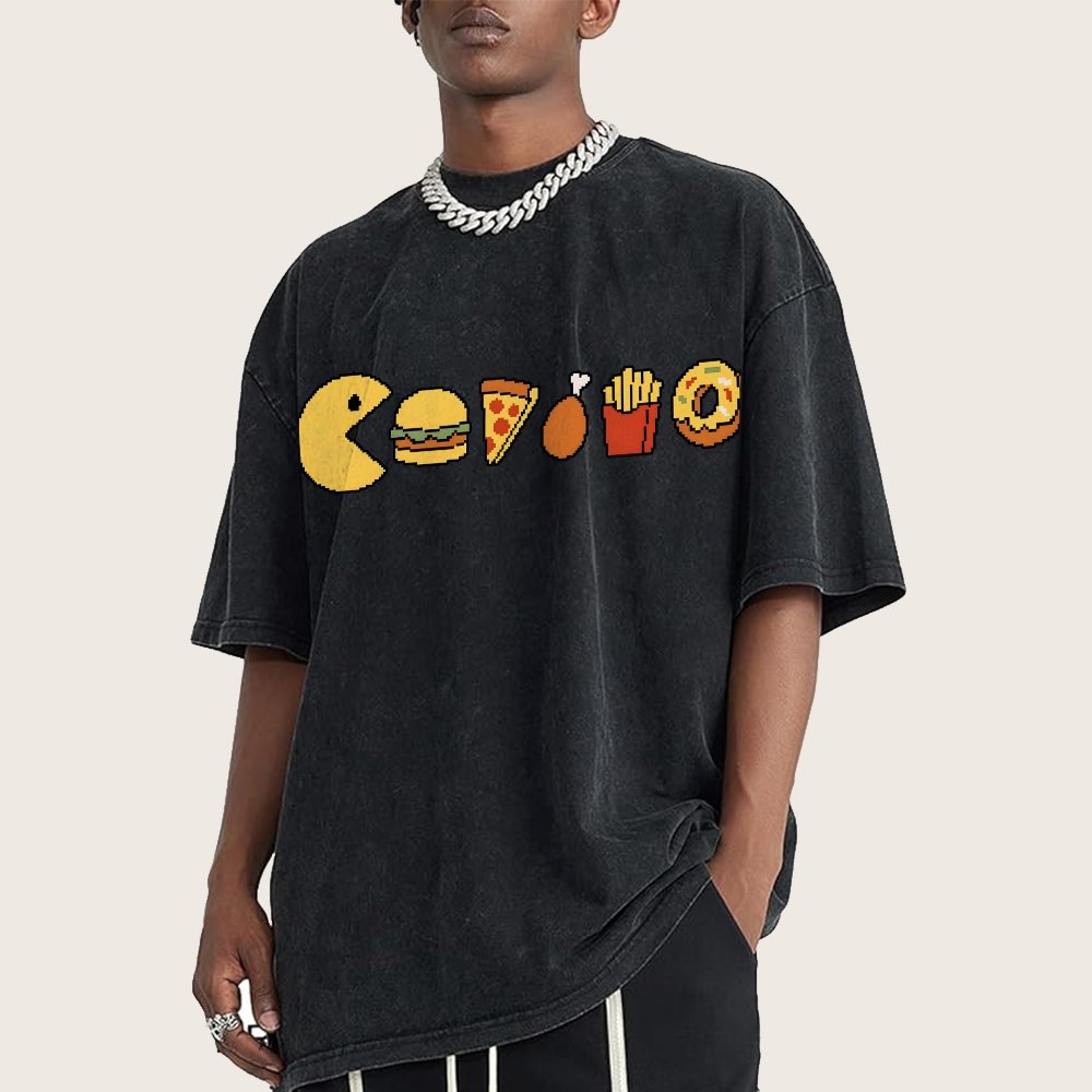Snack-man Vintage Distressed T-shirt