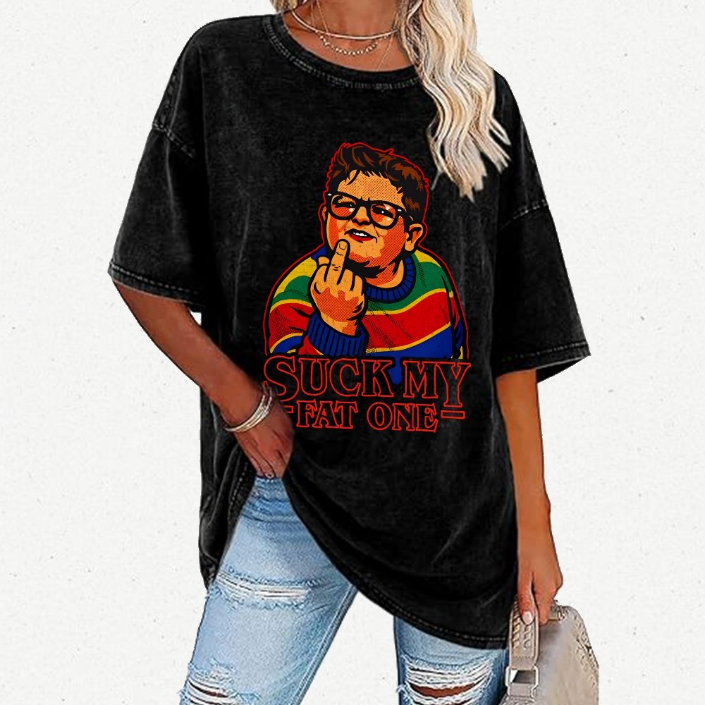 Suck My Fat One Vintage Distressed T-shirt