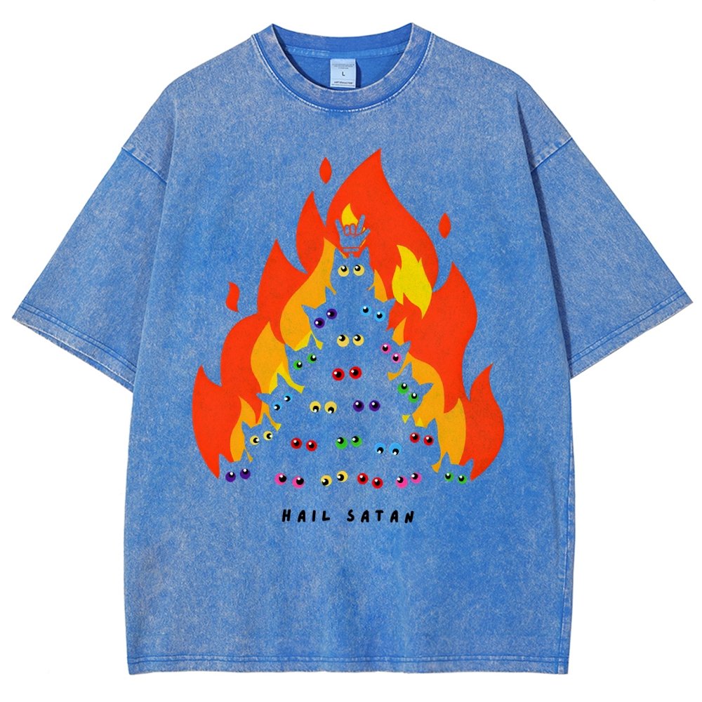 Hail Satan Vintage Distressed T-shirt