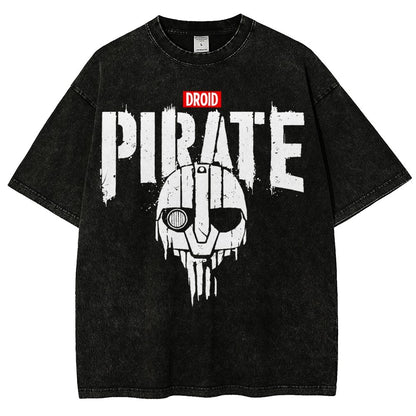 Droid Pirate Vintage Distressed T-shirt