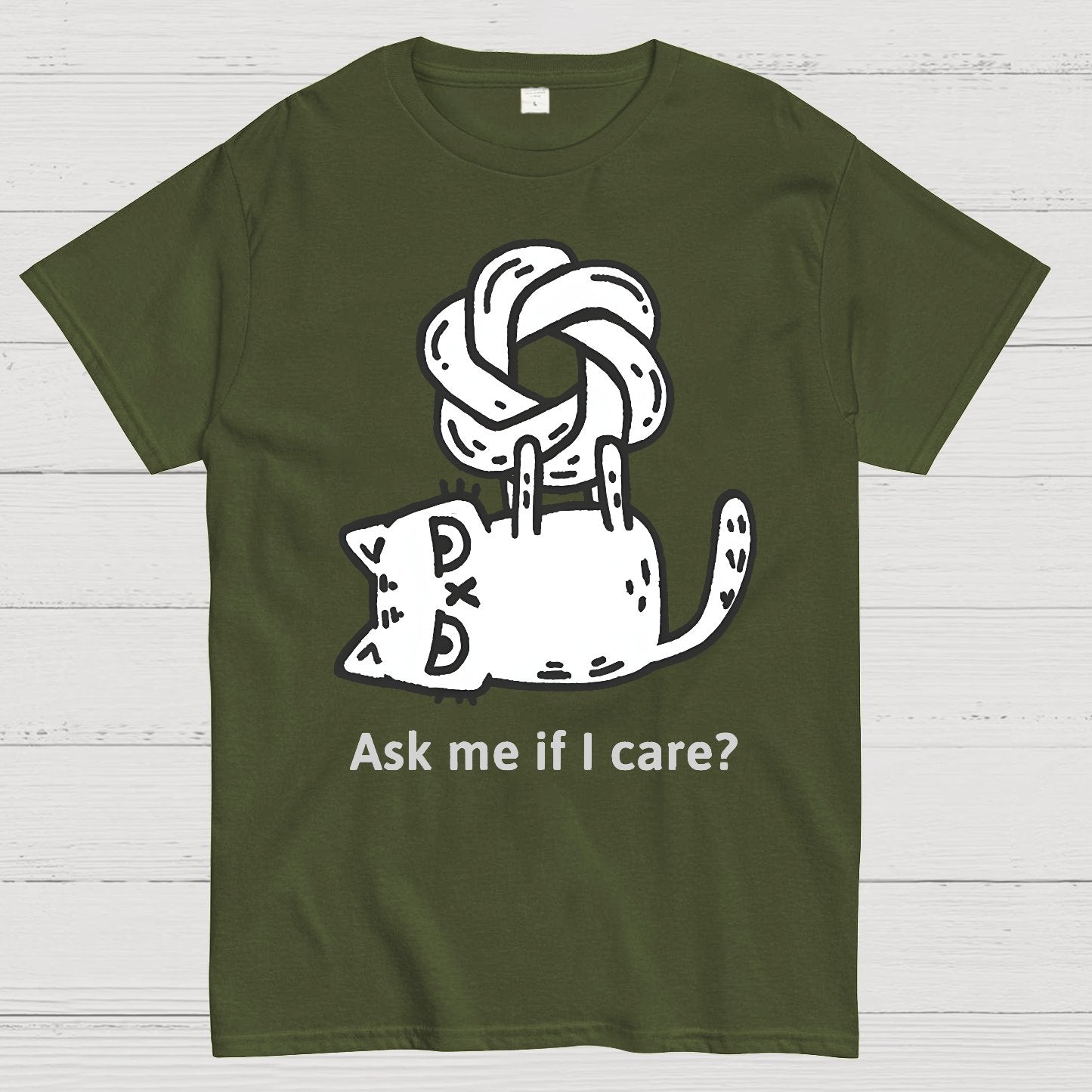 catGPT: Ask me if I care ？Geek T-Shirt