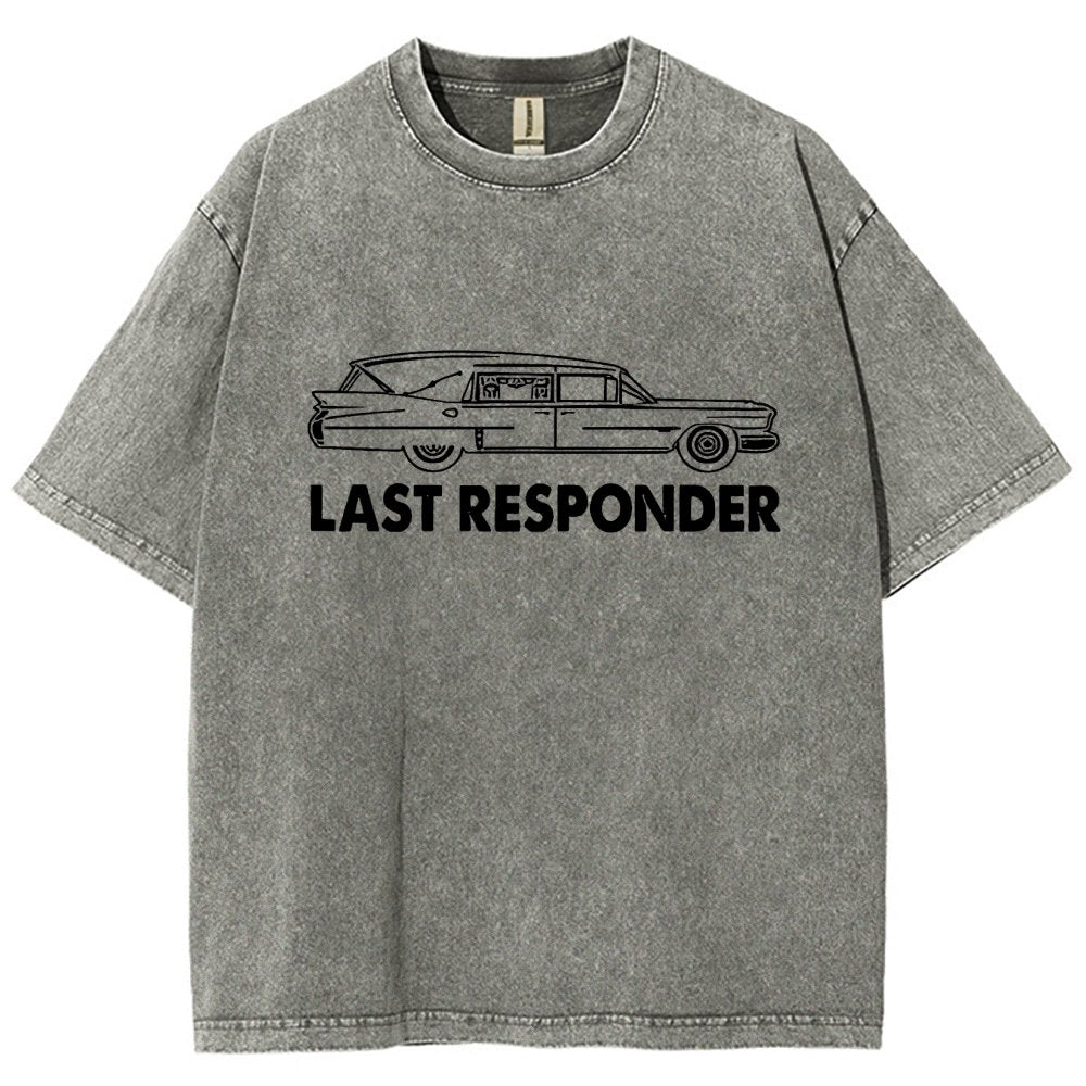 Last Responder Vintage Distressed T-shirt