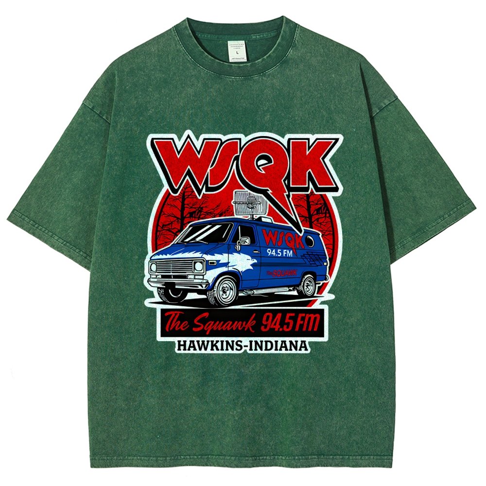 WSQK Elmwood Vintage Distressed T-shirt