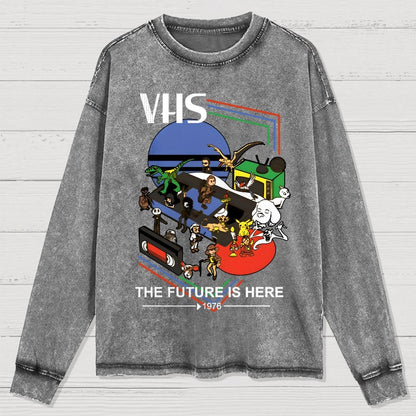 The Future Is Here Washed Long Sleeve Tee