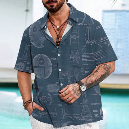 Basic knowledge of planetary spaceships Geek Hawaiian Shirt