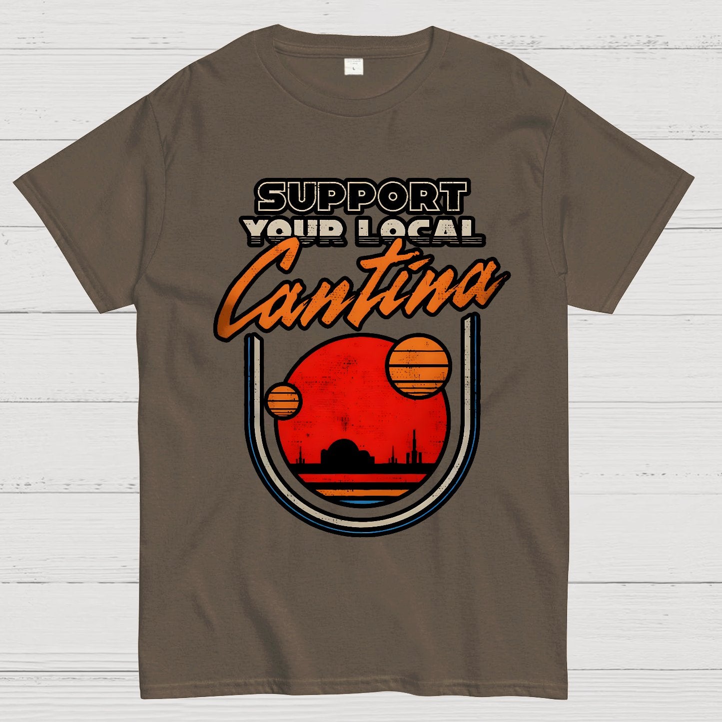 Support Your Local Hangout Geek T-Shirt
