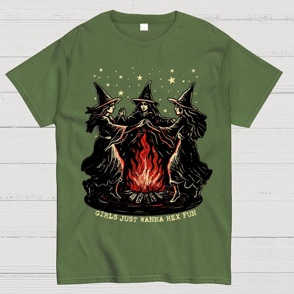 Girls Just Wanna Hex Fun Geek T-Shirt